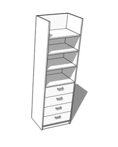 Homeline Robe Tall Drawers