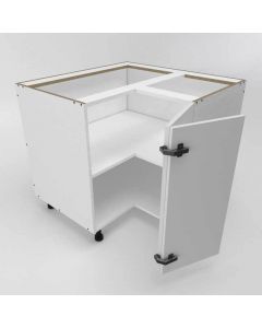 Melamine Floor Corner 90 1x1 Door - Hinged Right